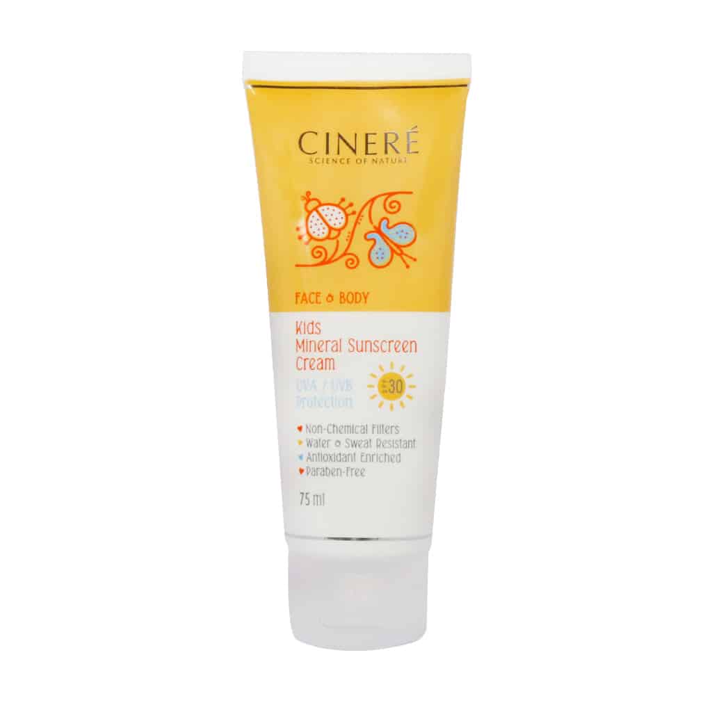 کرم ضد آفتاب کودک SPF30 سینره 75 میلی ل کرم ضدآفتاب بی رنگ سینره SPF30 مناسب صورت و بدن (75 میل) - تصویر 1