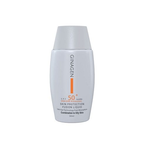 ضدآفتاب-پوست-چرب-ژیناژن (1) کرم ضد آفتاب بی رنگ ژیناژن SPF 50 برای پوست چرب و مختلط (50 میل) - تصویر 1