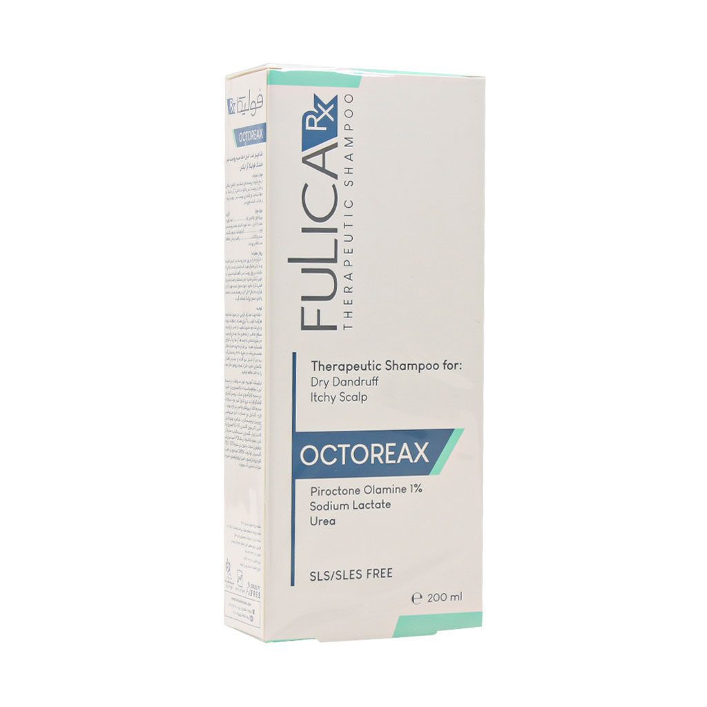 Fulica-RX-Octoreax-Dry-Dandruff-Lrritated-Scalp-Shampoo-200-Ml شامپو ضد شوره اوکتورکس فولیکا آر ایکس