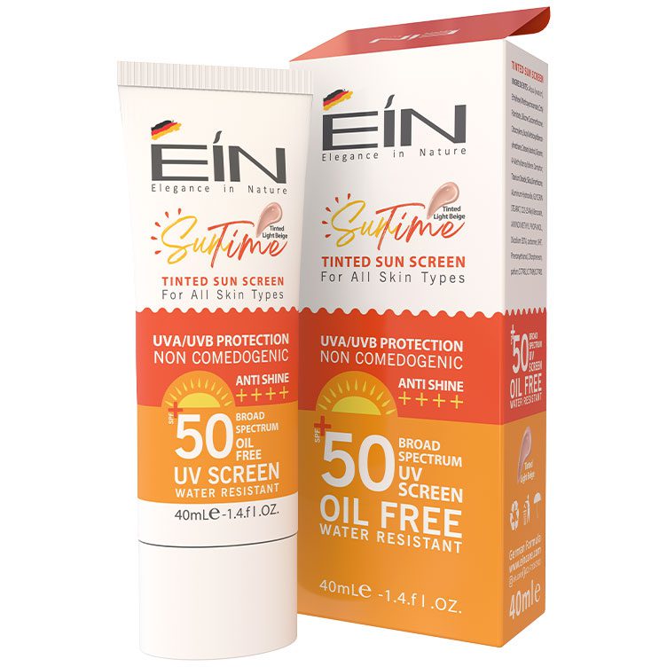 کرم ضدآفتاب SPF50 بژ روشن ای آی ان کرم ضدآفتاب SPF50 بژ روشن ای آی ان