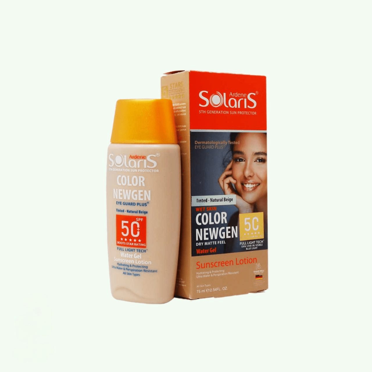 لوسیون ضدآفتاب SPF50 بژ طبیعی کالر نیوژن آردن