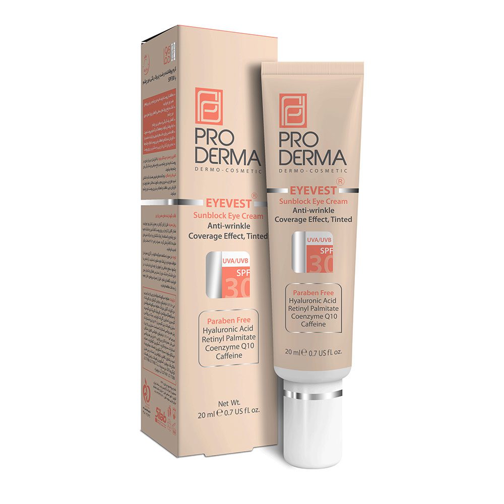 کرم ضد چروک رنگی چشم پرودرما SPF30 کرم ضد چروک رنگی چشم پرودرما SPF30