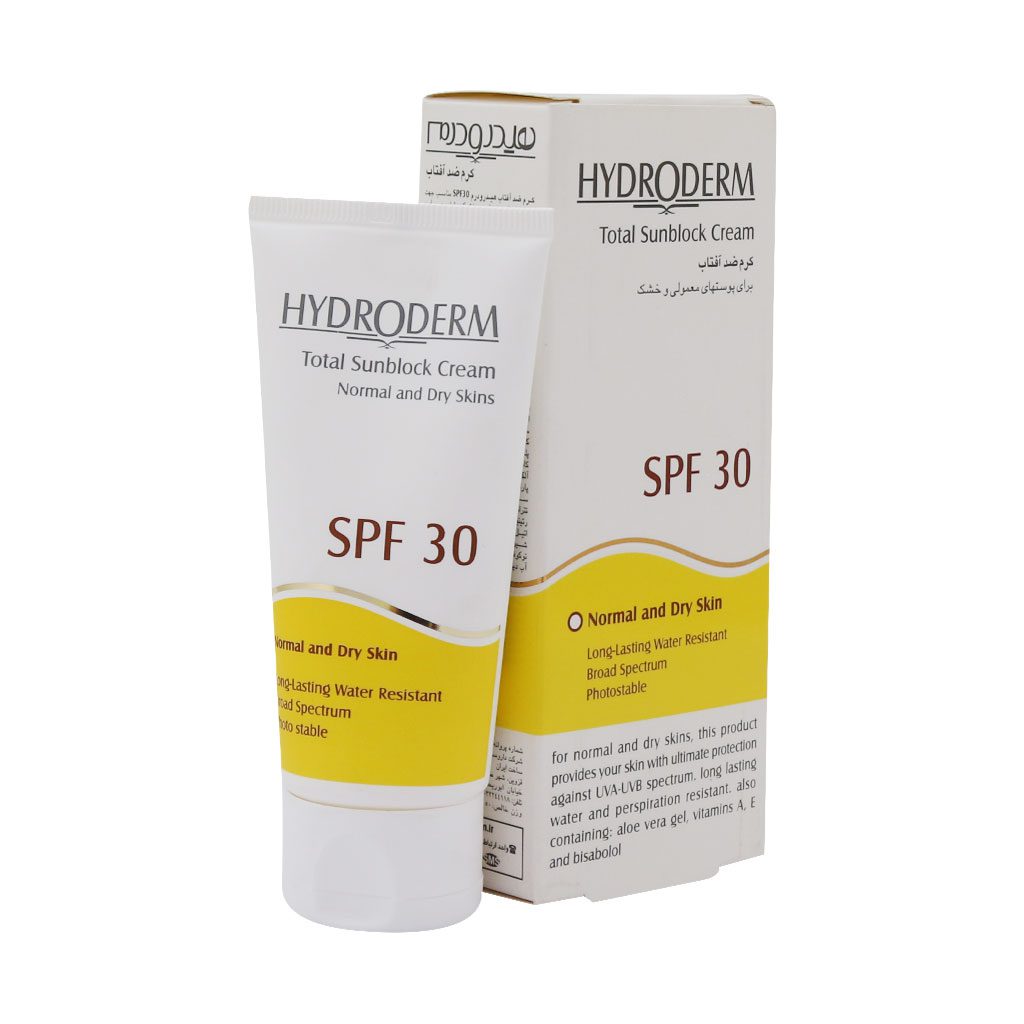 کرم ضد آفتاب SPF30 هیدرودرم کرم ضد آفتاب SPF30 هیدرودرم