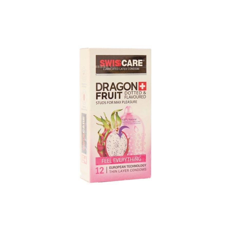 کاندوم-سوئیس-کر-مدل-Dragon-Fruit کاندوم سویس کر خاردار dragon fruit (12 عدد) - تصویر 1