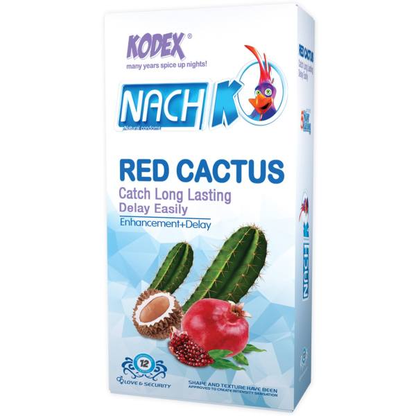 کاندوم تاخیری،خاردار،انار،رد کاکتوس کدکس Kodex Red Cactus Condom