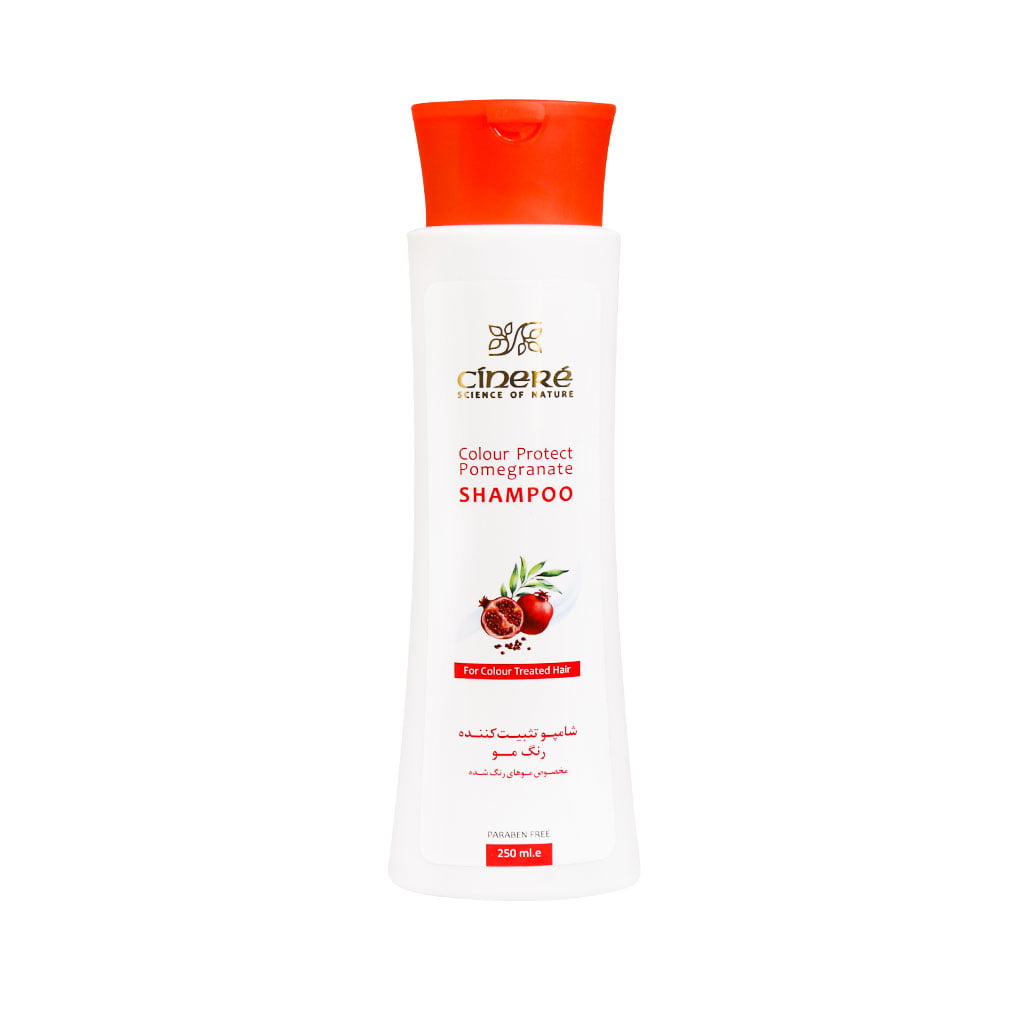 Cinere-Colour-Protect-Pomegranate-Shampoo-250-ml شامپو تثبیت کننده رنگ مو سینره (250 میل) - تصویر 1