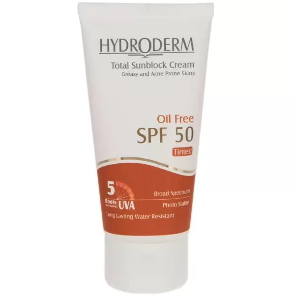 کرم ضد آفتاب SPF50 فاقد چربی هیدرودرم