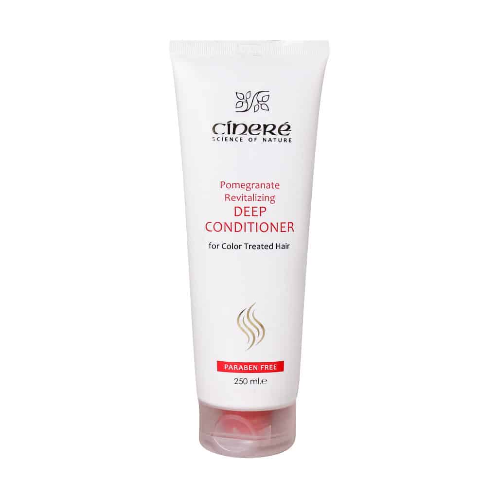 Cinere-Pomegranate-Revitalizing-Deep-Conditioner-For-Colour-Treated-Hair-250-ml (1) نرم کننده عمیق موی رنگ شده سینره (250 میل) - تصویر 1