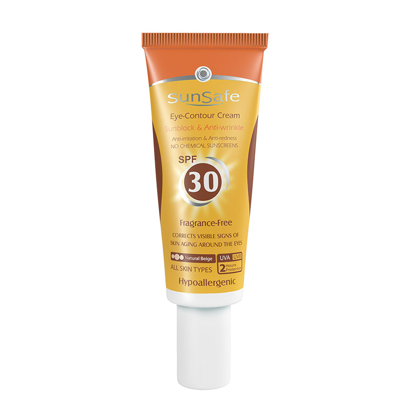 sunsafecare.com-p-eye-contour-cream-spf30 کرم دور چشم حاوی ضد آفتاب سان سیف SPF30 بژ طبیعی (20 گرم) - تصویر 1