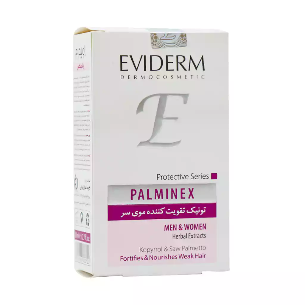 Eviderm-Palminex-Anti-Hair-Loss-Tonic-80-ml محلول ضد ریزش پالمینکس اویدرم (80 میلی لیتر) - تصویر 1