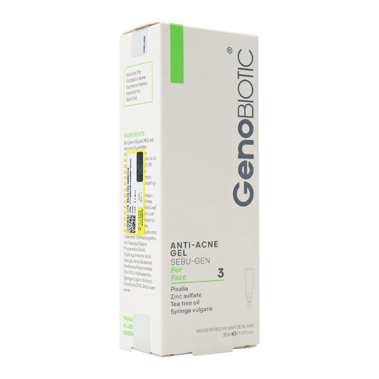 ژل ضد جوش سبوژن 3 ژنوبایوتیک