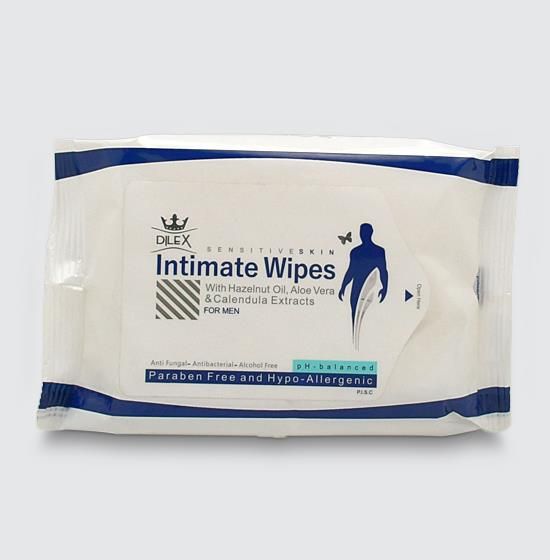 Wipes men دستمال مرطوب بهداشتی دایلکس مخصوص آقایان | Dilex Intimate Wipes For men - تصویر 1