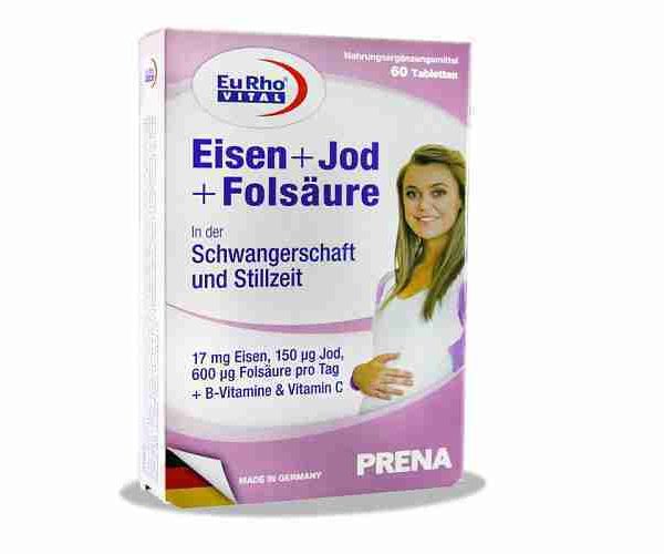Eisen and Iodine and Folic Acid