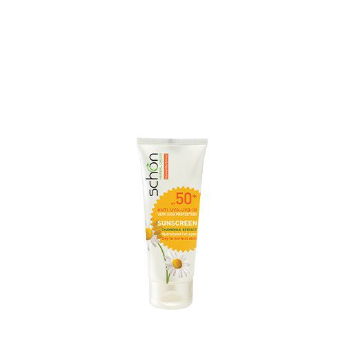 کرم ضد آفتاب بدون رنگ،پوست نرمال و خشک Schon Sunscreen Chamomile Extract