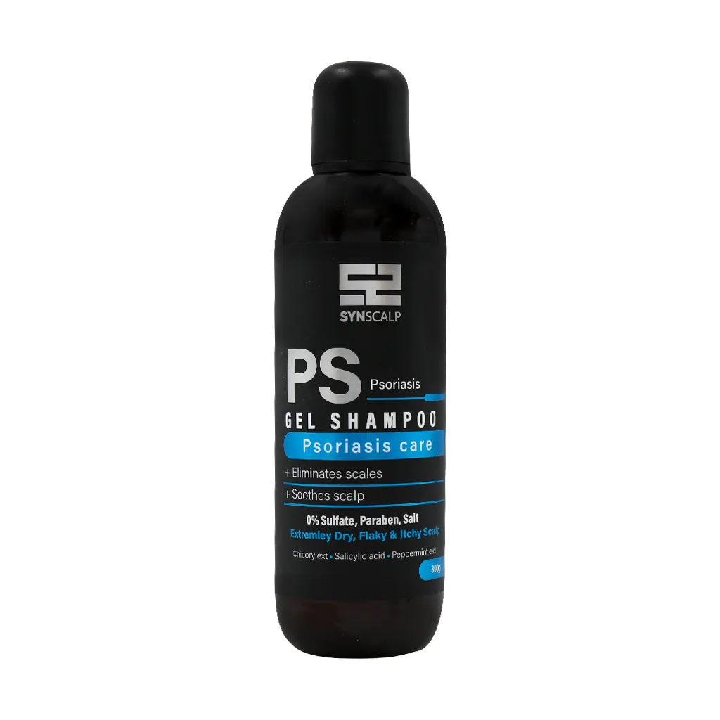 Syn-Skin-Psoriasis-Gel-Shampoo-300-ml شامپو مناسب پوست سر خیلی خشک ساین اسکین (300میل) - تصویر 1