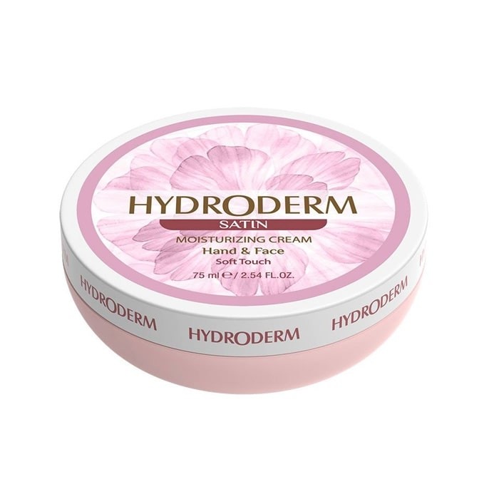 hydroderm-satin-moisturizing-hand-and-face-cream-75ml-min کرم مرطوب کننده هیدرودرم مدل Satin (75 میل) - تصویر 1