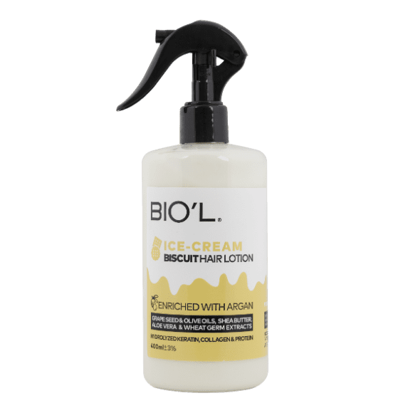 لوسیون مو بستنی بیسکویتی بیول بدون آبکشی