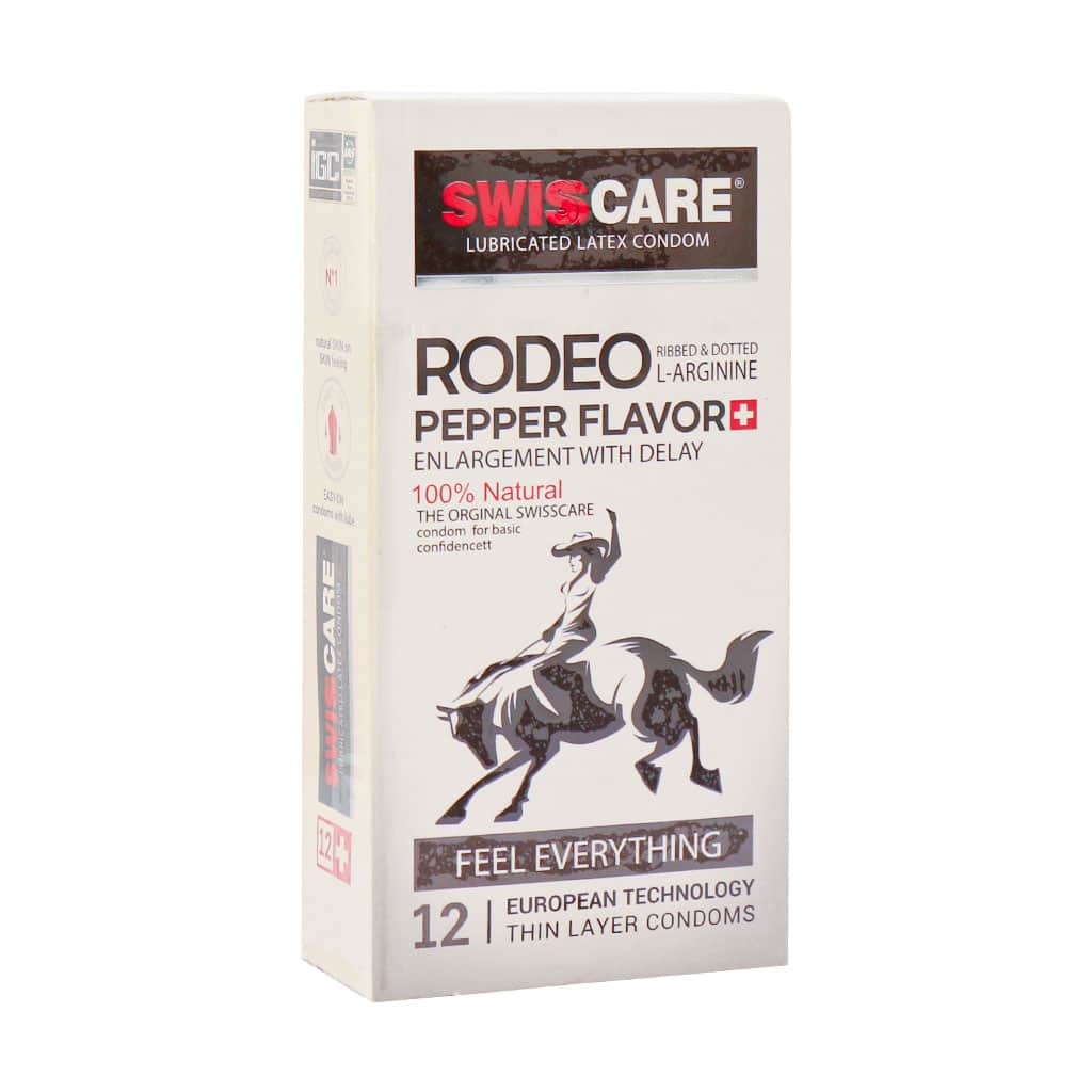 کاندوم بزرگ کننده و تاخیری خاردار سوئیس کر مدل RODEO کاندوم بزرگ کننده و تاخیری خاردار سوئیس کر مدل RODEO
