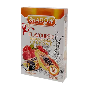 کاندوم Flavoured 12 pcs شادو کاندوم شدو بسیار چرب و شفاف flavoured (12عدد) - Image 1