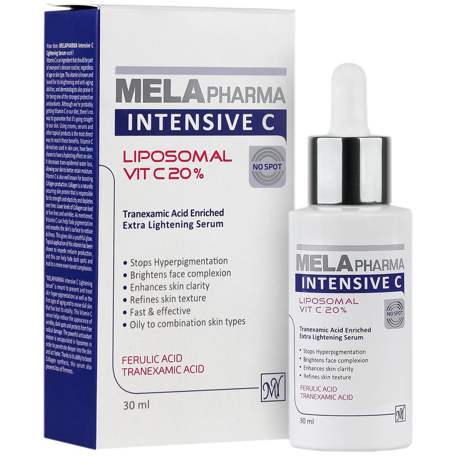 سرم روشن کننده ویتامین c ملافارما سرم روشن کننده ویتامین c ملافارما