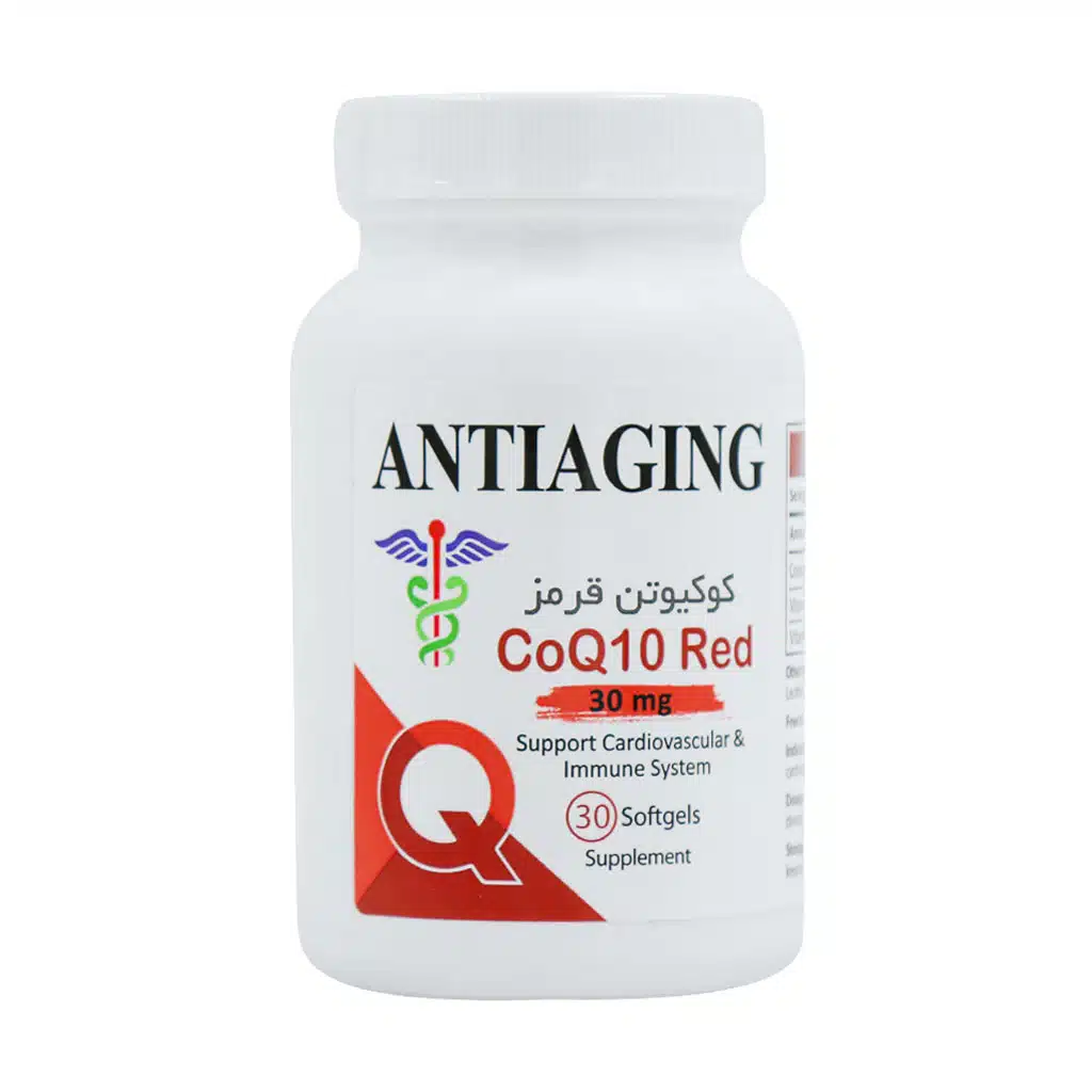 Antiaging-Coq10-Red-30-mg-30-Softgels.jpg کوکیوتن قرمز 30 میلی گرم آنتی ایجینگ (30عدد) - Image 1