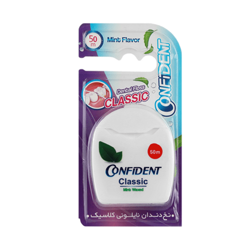 17352031086202511211-min نخ دندان نایلونی کلاسیک کانفیدنت (50 متر) - Image 1