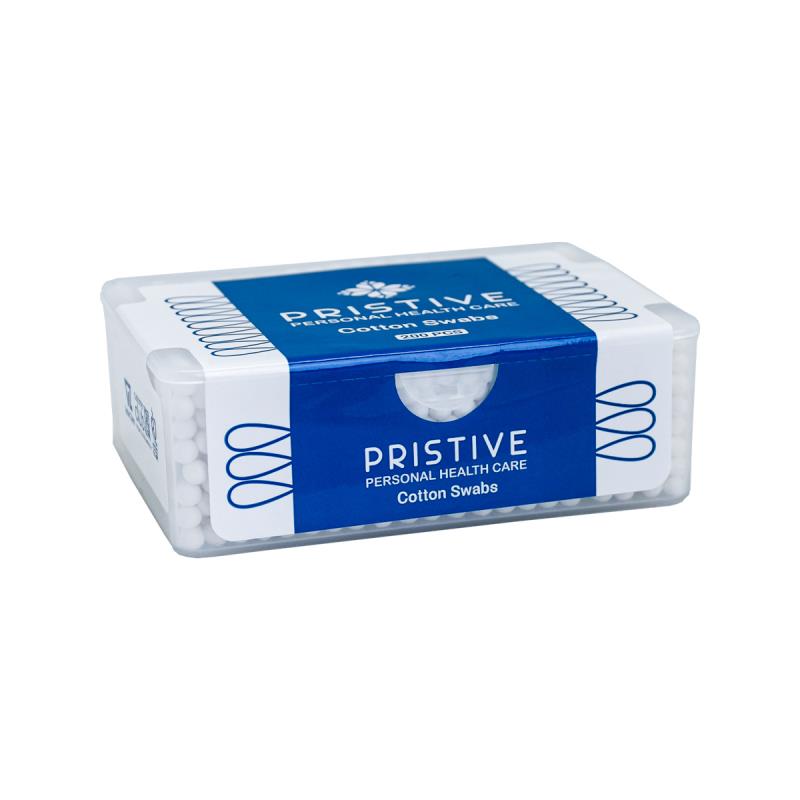 PRISTIVE-COTTON-SWABS-200-PCS-ledorashop_com گوش پاک کن پریستیو (200 عدد) - Image 1