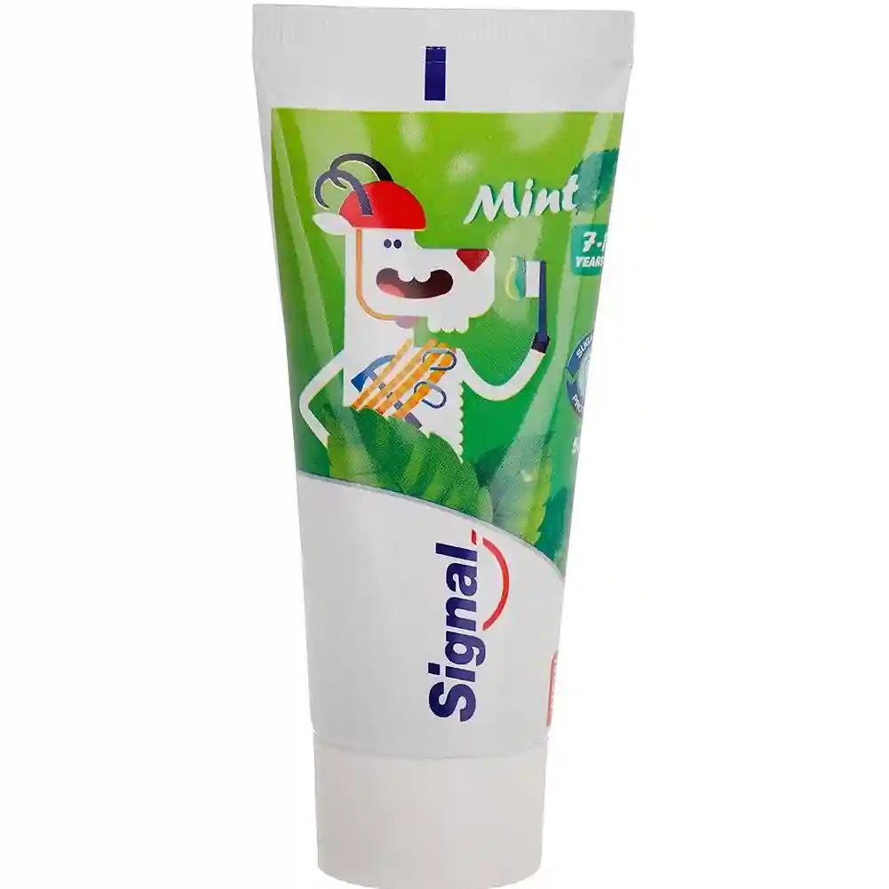 Signal-mint-toothpaste-specially-for-children1 خمیردندان با طعم نعنا مخصوص کودکان سیگنال(50 میل) - Image 1