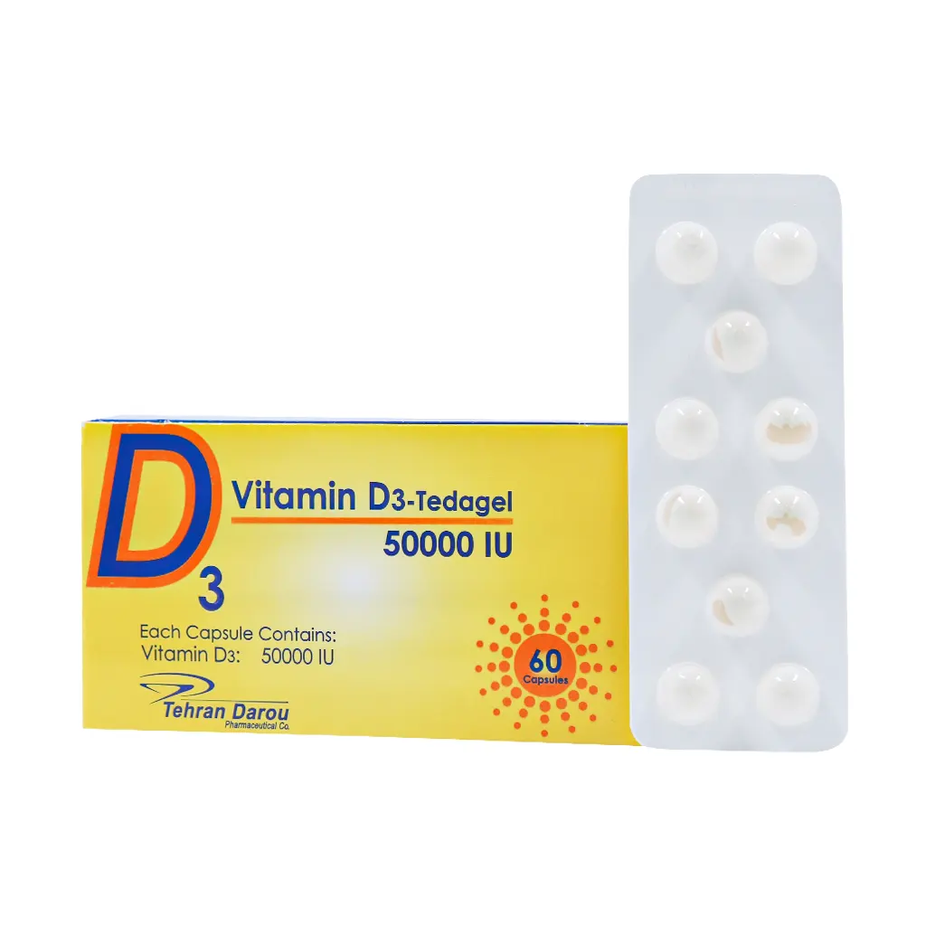 کپسول ویتامین D3 تداژل 50000 کپسول ویتامین D3 تداژل 50000