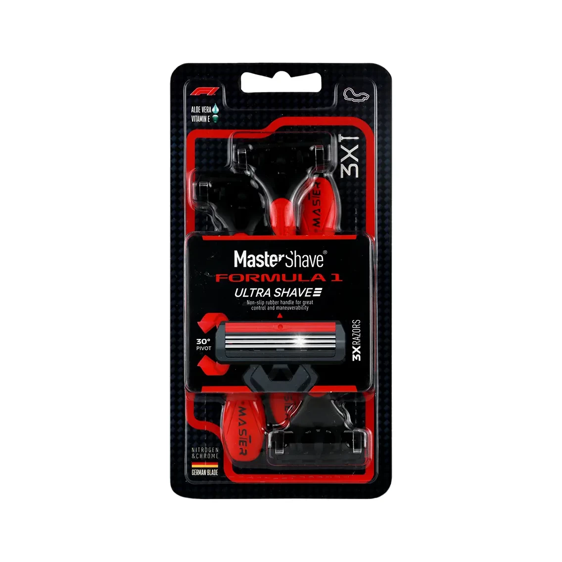 master-shave-formula1-3x-razor خود تراش مستر شیو فورمولا 3x (3 عدد) - Image 1