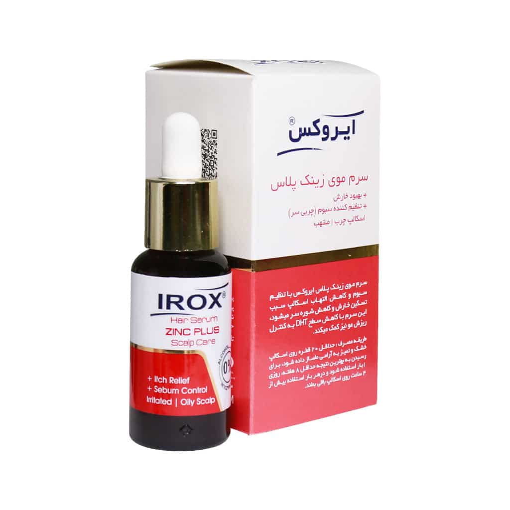 Irox-Zinc-Plus-Scalp-Care-Hair-Serum-30-ml. سرم موی زینک پلاس ایروکس (30 میل) - Image 1