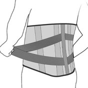 0x176 تثبیت کننده کمر مدل 4 آتل دار کوتاه otessy - Image 1