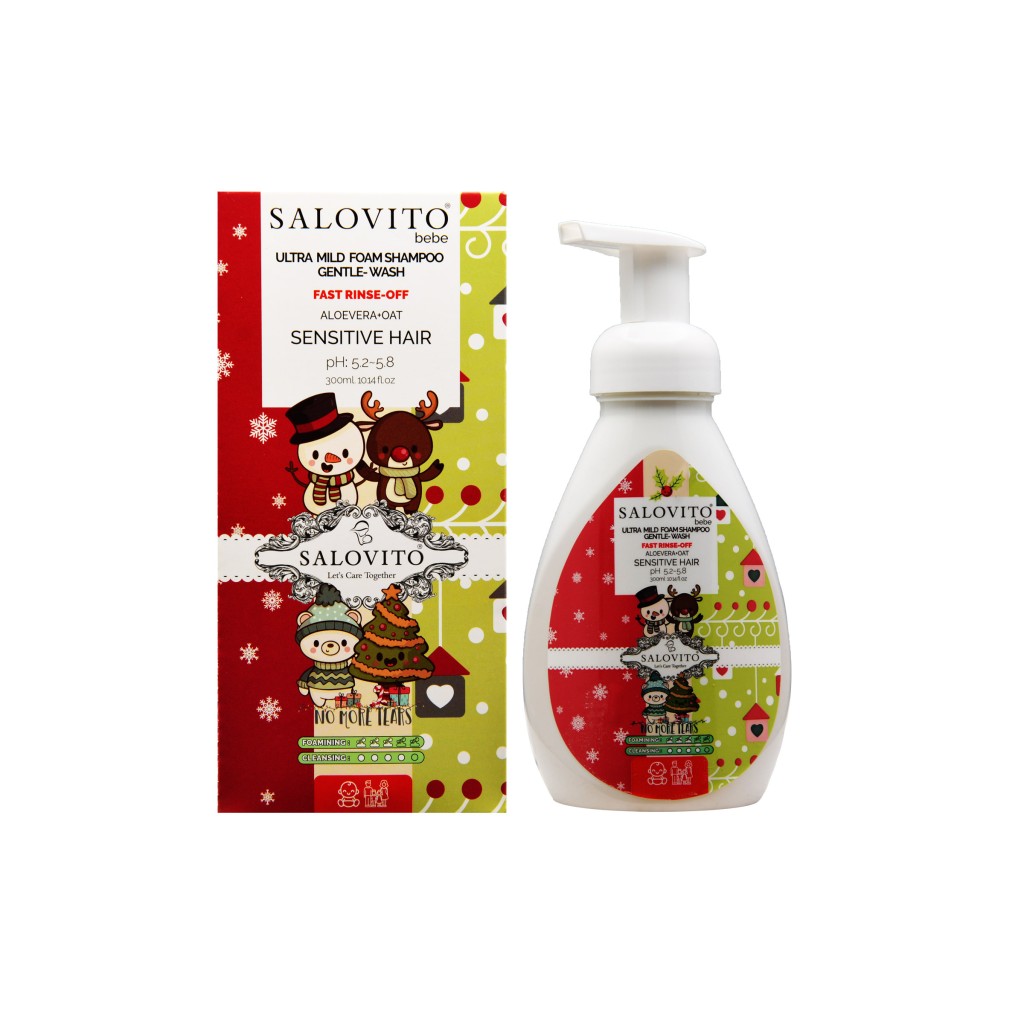 9549543 شامپو فوم بسیار ملایم شستشو سر نوزادان و کودک سالوویتو(300 میل) - Image 1