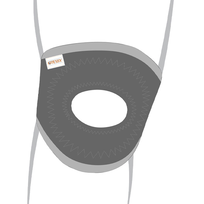 TK-41-patella-support-model-min ساپورت کشکک زانو دارای پد سیلیکونی سایز otessy Uni - Image 1