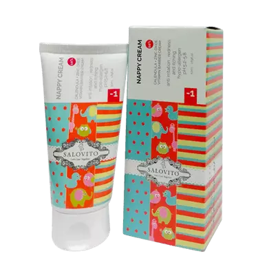 کرم پای نوزادان 50 گرمی سالوویتو (1) کرم پای نوزادان زیر یک سال حاوی 10 درصد زینک اکساید سالوویتو(50 میل) - Image 1