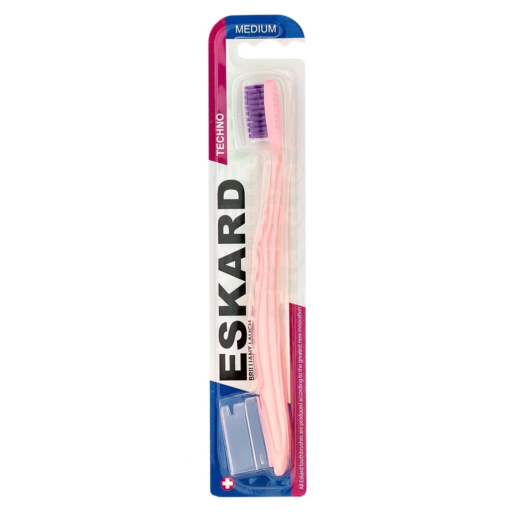 Mer30daru-eskard-techno-medium-toothbrushes-3 (1) مسواک بزرگسال اسکارد سایز متوسط - تصویر 1