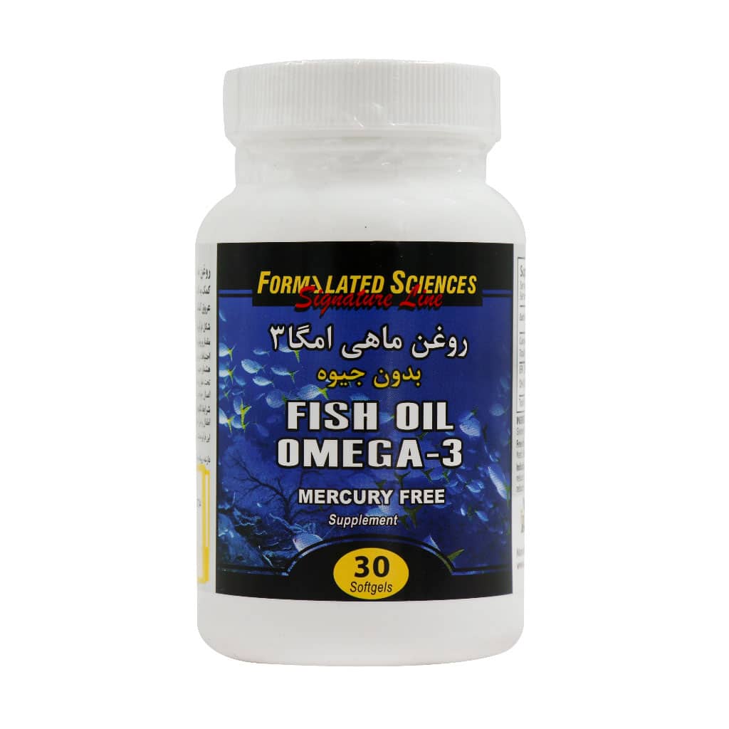 formalated-Sciences-Omega-3-Fish-Oil-Soft-Gels-30 کپسول روغن ماهی امگا 3 فرمولیتد ساینسز بدون جیوه (30 عددی) - Image 1