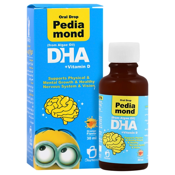DHA Vitamin D Pediamond Drop دی اچ ای ویتامین د پدیاموند