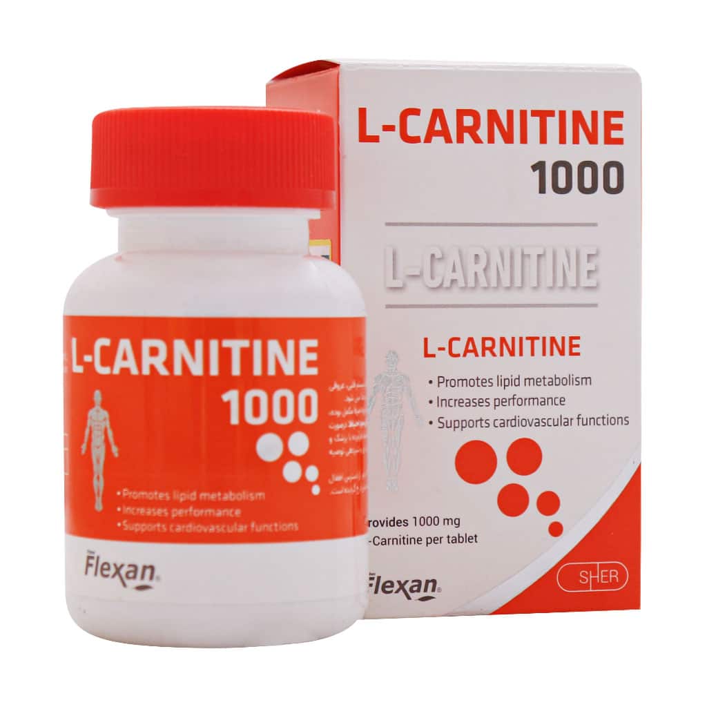 Fisher-Flexan-L-Carnitine-1000-Mg-30-Tabs قرص ال کارنیتین 1000 میلی گرم فیشر فلکسان 30 عدد