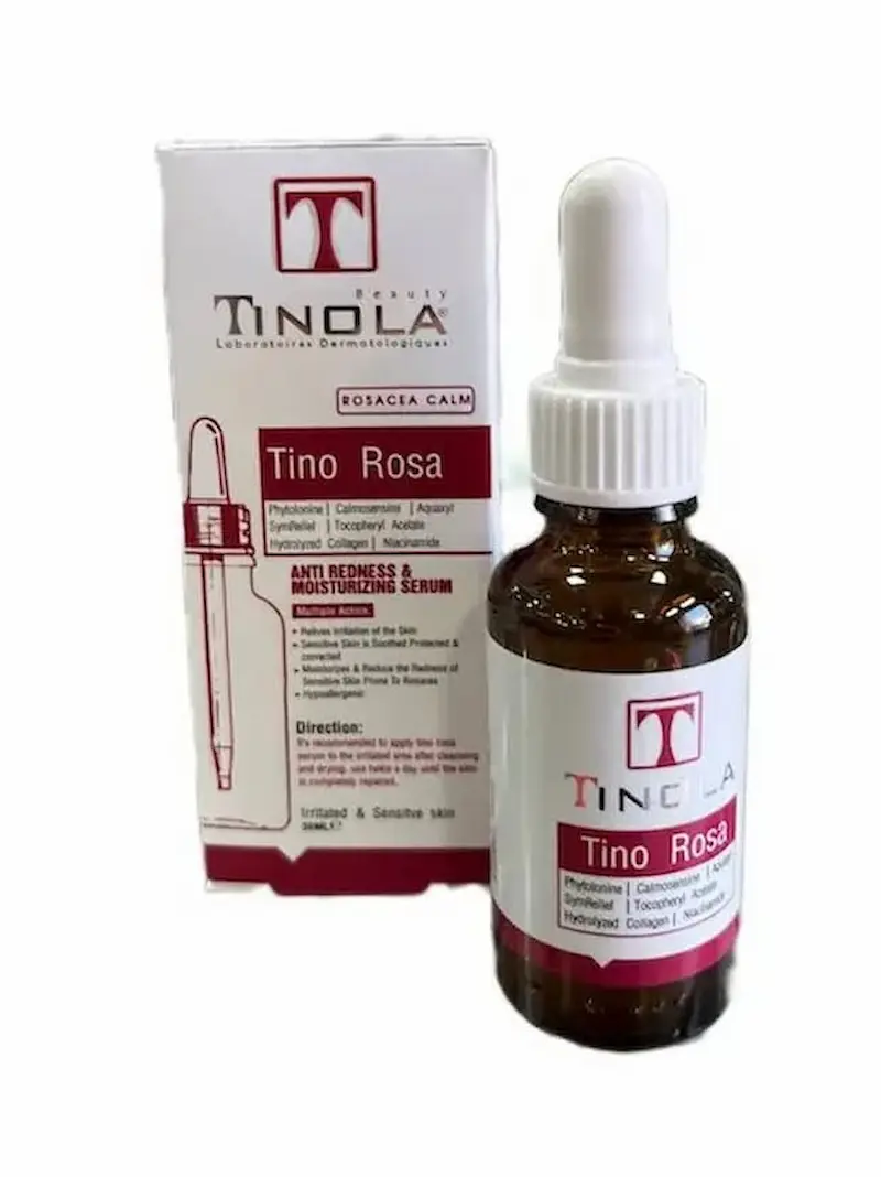 Tinola-Tino-Rosa-Anti-Redness-Moisturizing-Serum-–-30ml-1 سرم مناسب پوست حساس و قرمز تینولا (30 میل) - تصویر 1
