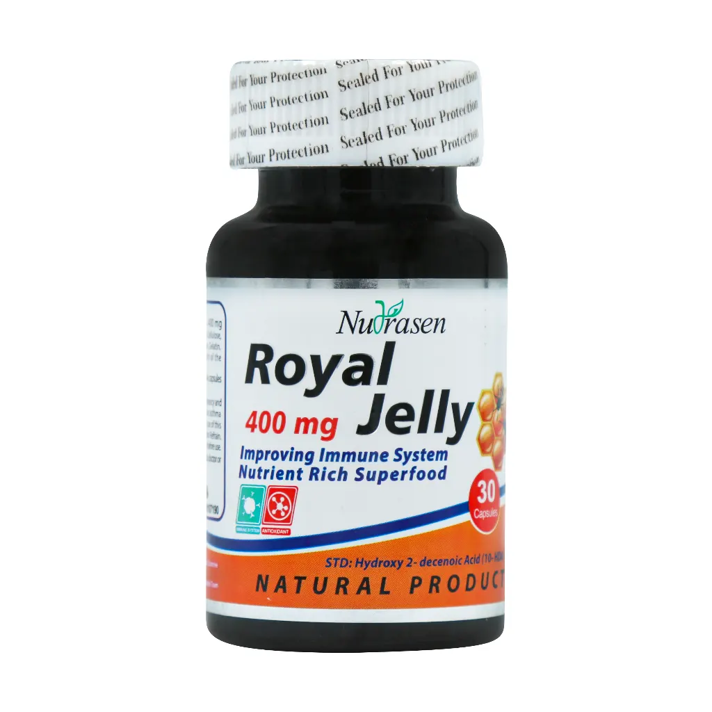 Nutrasen-Pharma-Royal-Jelly-400-Mg-30 کپسول رویال ژلی 400 میلی گرم نوتراسن فارما 30 عدد