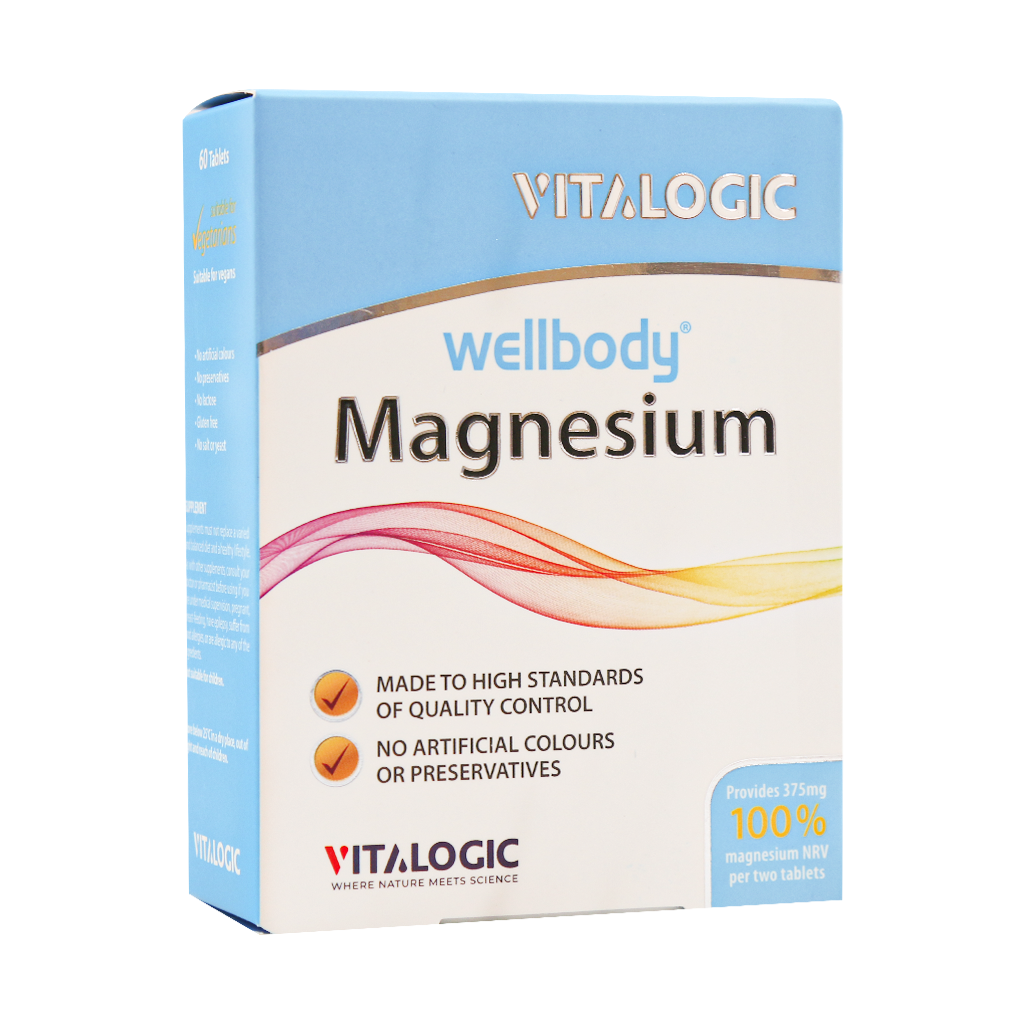Vitalogic-Wellbody-Magnesium-60-Tabs قرص ول بادی منیزیم ویتالوژیک 60 عدد