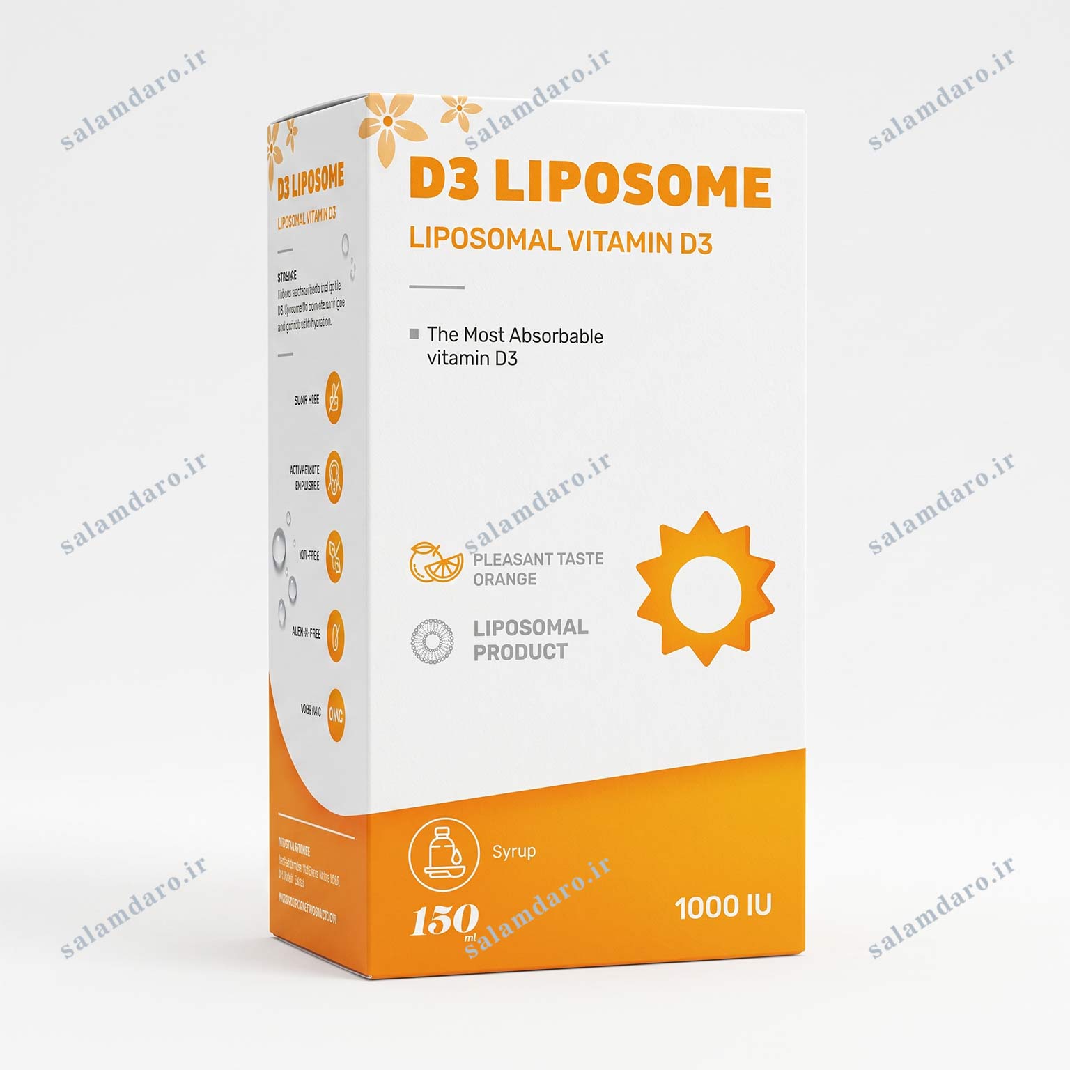 d3 liposomal salamdaro شربت دی لیپوزومال ویتامین د3 - تصویر 1