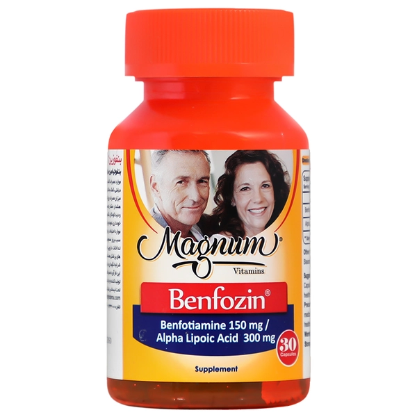 Benfozin Magnum Vitamins Capsules کپسول بنفوزین مگنوم ویتامینز ۳۰ عددی اورجینال