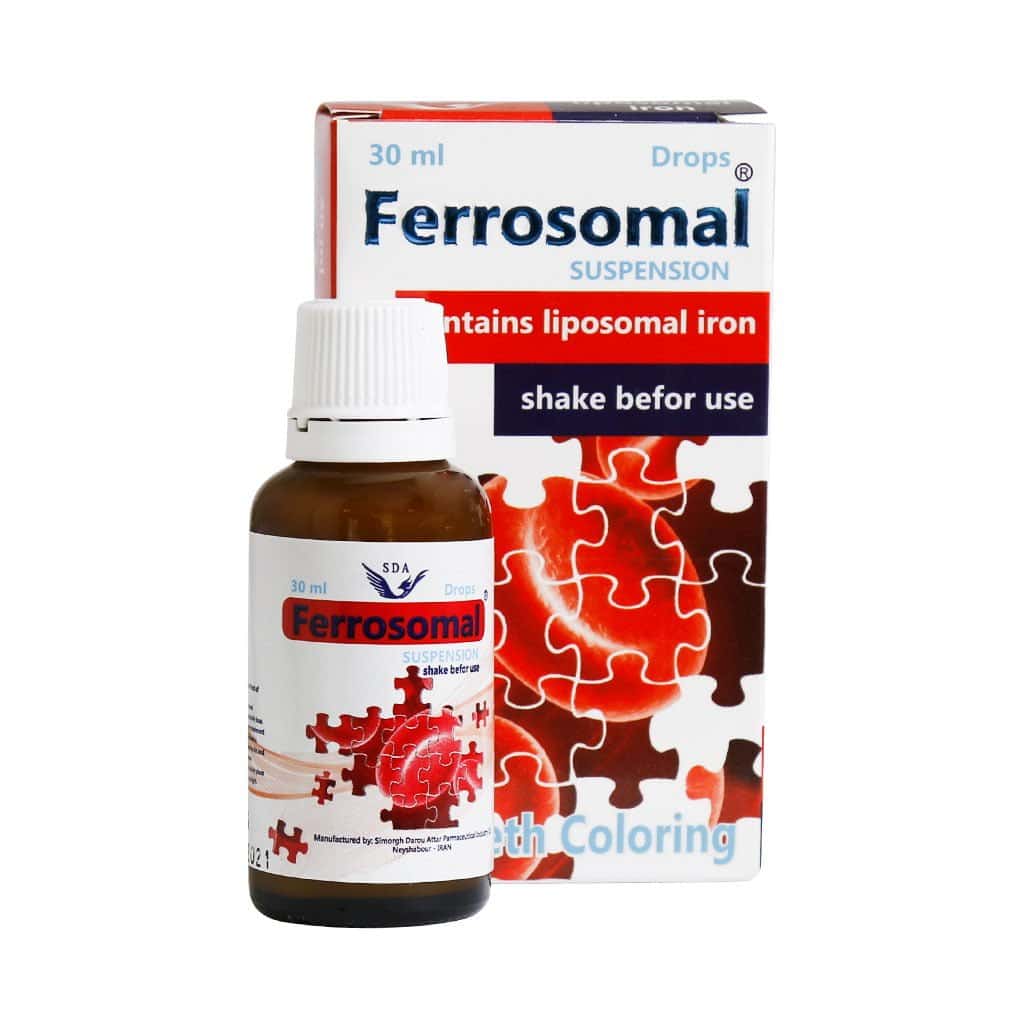 قطره آهن فروزومال 7 میلی گرم سیمرغ دارو عطار 30 میلی لیتر