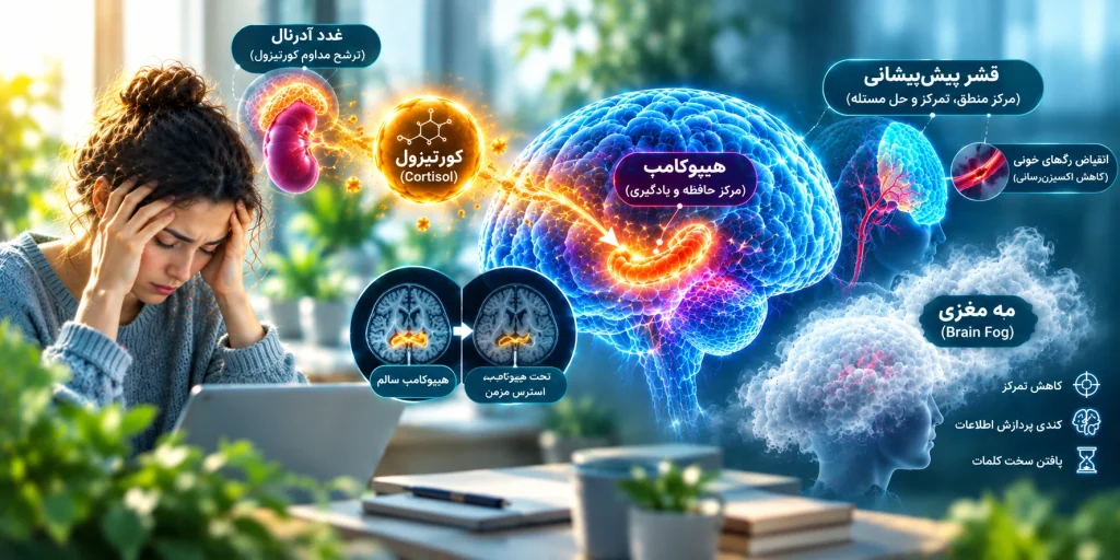 استرس مزمن، کورتیزول و تأثیر آن بر حافظه و تمرکز تأثیر استرس مزمن و کورتیزول بر هیپوکامپ، حافظه و تمرکز